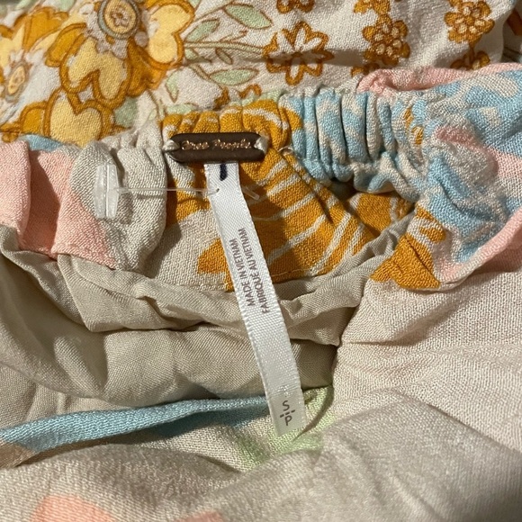 Free People Cote D Azur Maxi Dress Tie Strap One Shoulder Boho Bohemian Hippie - Picture 3 of 8